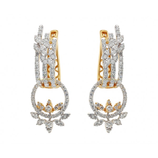 Diamond Earrings in 18kt Gold